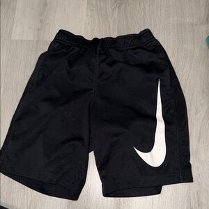 Nike Kids Black and White Logo Shorts